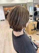 オーシャン(Ocean)&nbsp;[OCEAN Hair&Life藤原純]明るい白髪染め/長めショート☆