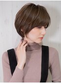 大人ショート/ショートボブ/20代/30代/40代/前下がりショート