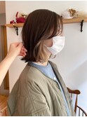 小顔前髪顔周りレイヤー×インナーカラー デザインカラー 