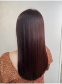 ロング/縮毛矯正/暖色
