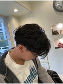 無造作センターパート