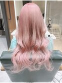 ハイトーンカラー　ピンクベージュ　ホワイトピンクくすみピンク