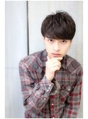 ソフトツーブロック刈り上げナチュラルマッシュ