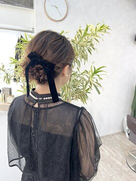 ニコ ヘアデザイン(nico hair design) リボンアレンジ
