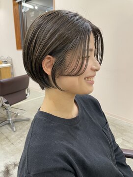 キュオンシア(CUEON. ciea) ショートボブ×オリーブグレージュ