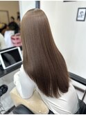 ピンクで作る明るめココアブラウン