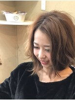 ヘアー カフェ コトノハ(hair cafe kotonoha)&nbsp;【コトノハ】大人可愛い6位髪型ベージュ小顔に見せるヘア