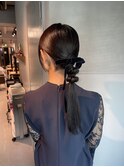 【タイトポニーテール】結婚式/二次会//銀座/ヘアセット/成人式