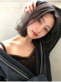 【ROSE】大人ボブ＿センターパート＿黒髪＿レイヤーカット