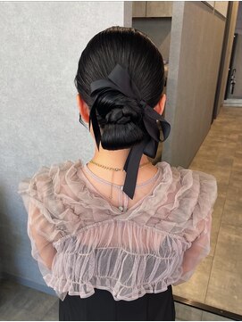 シエンゴールド(CIEN gold) ヘアアレンジ　お呼ばれヘア　結婚式ヘア　タイトヘア#浜松駅