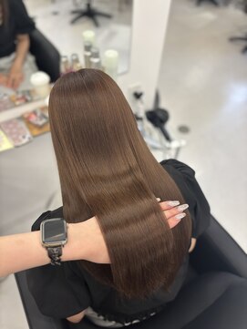 ハピネス 梅田茶屋町店(HAPPINESS) アッシュブラウン ヘーゼルベージュ オリーブベージュ 艶髪