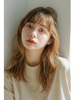 ルアナ(Luana)&nbsp;顔まわりレイヤーハイトーンベージュ