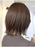 くびレイヤーボブレイヤー結べるボブくびれヘアブラウンベージュ