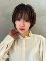 ロンドエニカ 大宮(Lond enika)&nbsp;グランマッシュ/細めハイライト/ショート/白髪ぼかし/前髪/大宮