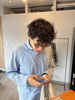 ヒントステーション フォーメンズ(HINTSTATION for Men's) 〈浅草 半個室〉少し強めのカールも/メンズパーマ