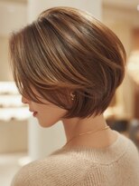 トレース 半田店(TRACE)&nbsp;大人ボブ/白髪ぼかしハイライト/白髪ぼかしカラー/ショート