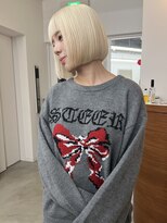 リヴ オオサカ(LIV OSAKA)&nbsp;ブロンド×ボブ/ブリーチ/ダブルカラー【梅田】