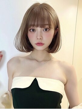 レア 渋谷(Le'a) 【Ｌｅ’ａ】ボブ　ベージュカラー　髪質改善