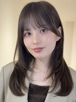 アイトーキョーエス 渋谷(AI TOKYO S)&nbsp;着物ヘア/ダークアッシュ/ミディアムレイヤーカット/渋谷