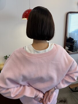 エヌヨンブンノイチ 茅ヶ崎(n1/4) 30代40代ミニボブレイヤー丸みボブ前髪ありボブ顔周りレイヤー
