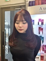 ヘアーアンドメイク シークタチカワ 立川店(Hair&Make Seek)&nbsp;【澤飯】ブリーチなしレッド×ナチュラルレイヤー