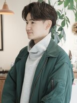 ウィム(wim)&nbsp;『ナチュラルセンターパート』ビジネススタイル/大人メンズヘア