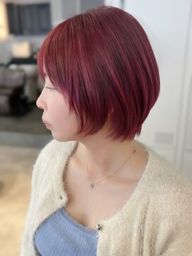 リアンバイアリュール(Lian by Allure) レイヤーカットハッシュカット髪質改善顔周り前髪ボブブリーチ