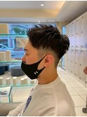 ツイストスパイラル　ニュアンスパーマ　センターパート