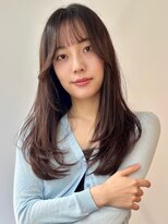 ソラ 麻布十番店(SORA) 顔周りレイヤー 小顔カット 透明感カラー