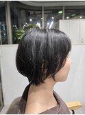 ショートボブ/ナチュラル前下がりショート