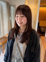 マイン(mine)&nbsp;レイヤーカット　ミディアムレイヤー　大人可愛い　ツヤ髪