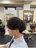 波うちパーマ　ツイストスパイラルパーマ　メンズシャドウパーマ
