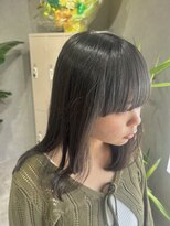 ソヨン 平塚店(SOYON) 透け感ダークグレージュ×重めバング