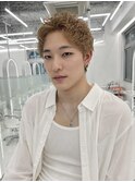ワンブリーチでブロンド×アクティブショート　立川