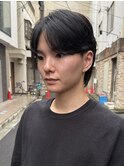 ニュアンスパーマニュアンスウルフダウンバングスペインカール