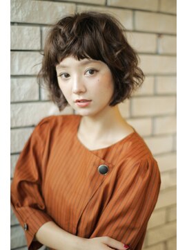 ヘアーメイクジェンテ(hair make gente) ショートバングの伸ばしかけボブ