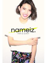 ネイミーズ 横浜関内(nameiz.) 【横浜美容室ネイミーズ】かきあげバングの前下がりボブ