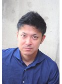 メンズカット アップバング ツーブロックタイト