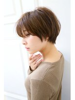 シェア 梅田 バイ ケーツー(SHARE 梅田 by k-two) ショートレイヤー小顔カット/30代/40代/50代/60代/グレイヘア