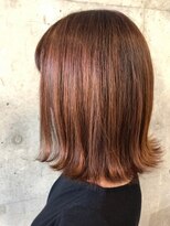 ヘアーアンドメイク ファット(Hair&Make PHAT)&nbsp;髪質改善ミディアム外はねブラウンカラー30代40代