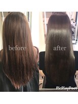 アールサロンプラスキャスパ 自由が丘(Rrsalon+CASPA) 髪質改善高濃度水素トリートメントbefore→after