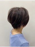 30代40代★大人かわいいマニッシュ丸みショートボブ