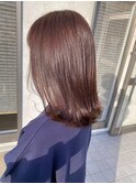 ショコラピンク×外ハネ