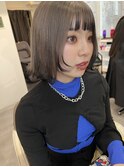 ハイトーングレージュカラー　エンドカラー　デザインカラー