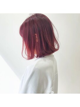 ミュー(Mu) ブリーチ無しで作るチェリーピンク