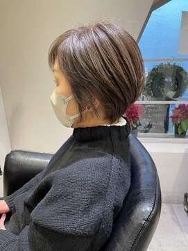 シェル 国分寺(shell) グレージュカラー/ボブウルフ/黒髪/ココアベージュ