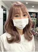 ミルクティーベージュダブルカラーインナーカラーケアブリーチ