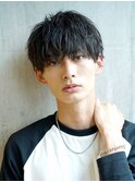 メンズスパイラルヘア 無造作パーマ