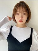 【HONEY渋谷】ふんわりショートミニボブ×スウィートベージュ★