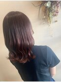 ピンクブラウン/髪質改善縮毛矯正/髪質改善/韓国風/韓国ヘア